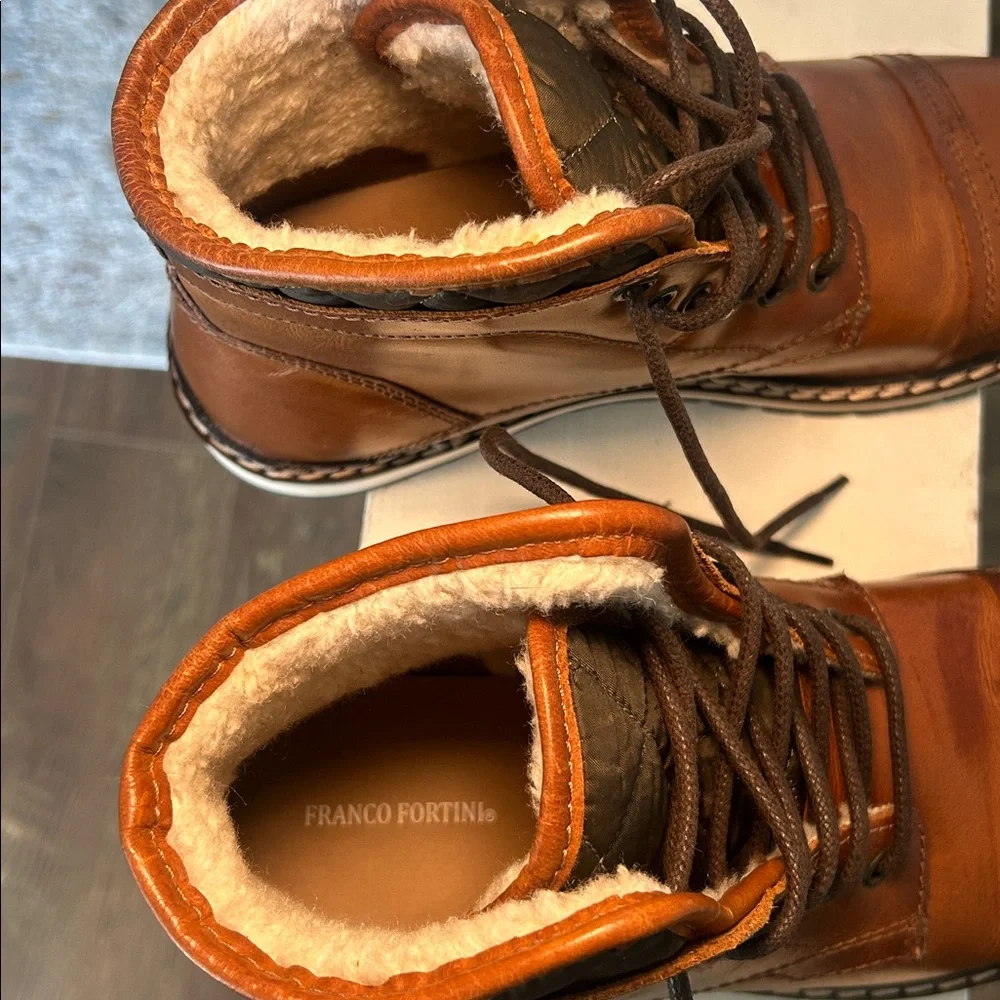 Franco Fortini Blake 561053 Men's Leather Casual‎ Boots, Round Toe Size 9.5